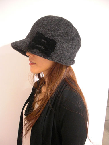 アンテプリマ帽子ハットサイズ調整可能Autumn winter後ろリボン付き