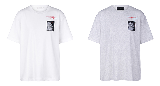 イワサキ モティーヴォTシャツ(リラックス)/M/ホワイト,イワサキ モティーヴォTシャツ(リラックス)/M/パールグレー