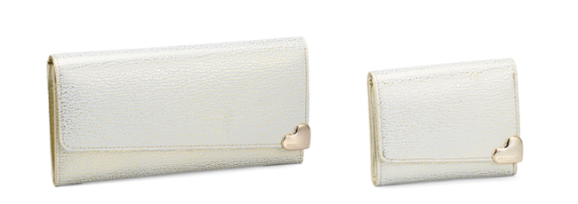 クオーレ/ロングウォレット(薄型)/ゴールド,クオーレ/三つ折りウォレット/ゴールド