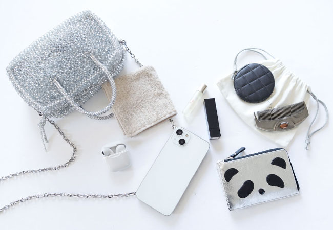 ボクシー/スモール/シルバー,パンダスペシャル/キーリング付きフラグメントケース/シルバー