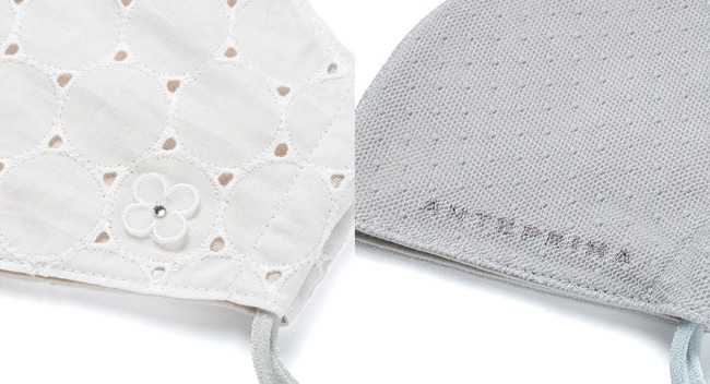 ANTEPRIMAオリジナルレースコットンマスク/オフホワイト,ANTEPRIMAオリジナルレースコットンマスク/オフホワイト 