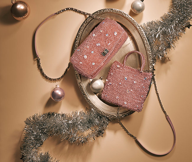 999 コレクション II/クリスタル ショルダー ミディアム/ピュアシルバーピンク,999 コレクション/クリスタル スクエア スモール/ピュアシルバーピンク