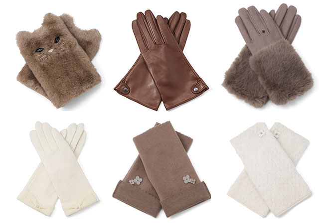 キャットモチーフフィンガーレスグローブ/グレージュ, フィオーリモチーフ付きフェイクファージャージグローブ/ライトブラウン, フィオーリモチーフ付きフィンガーレスジャージグローブ/グレージュ, フィオーリ付きフィンガーレスツイードジャージグローブ/オフホワイト, タッチパネル対応 ラムレザーグローブ/ブラウン, リボン付き指先スリットジャージグローブ/オフホワイト