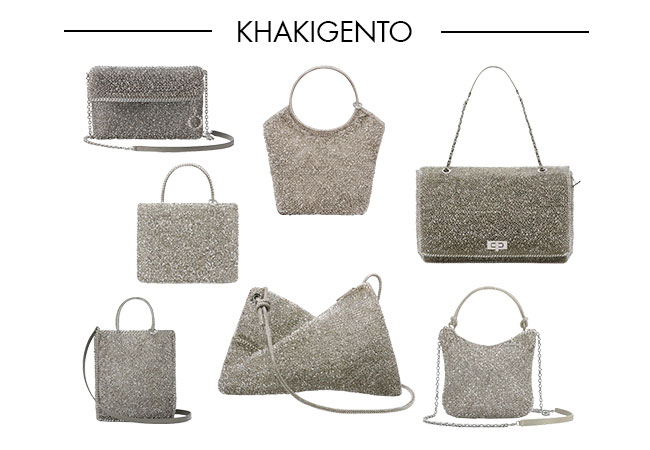 KHAKIGENTO(カーキシルバー)カラーバッグ