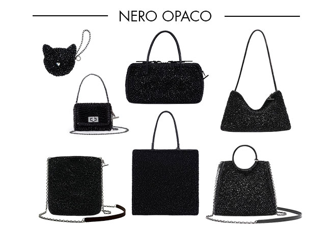 NERO OPACO(エナメルブラック)カラーバッグ