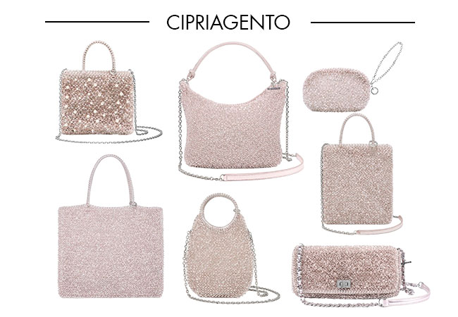 CIPRIAGENTO(パウダリーピンクシルバー)カラーバッグ