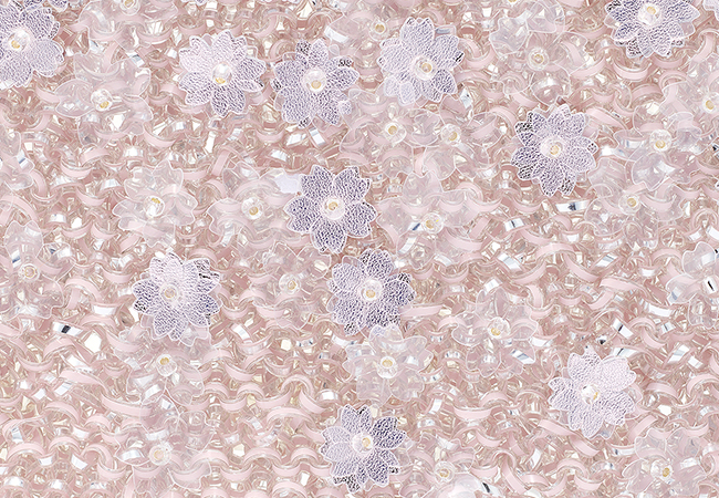 サクラ/スクエア スモール/パウダリーピンクシルバー