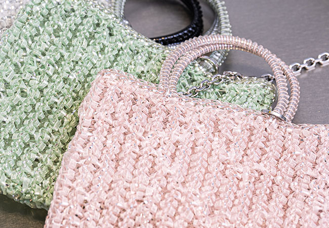 ワイヤー オルガンザ/スクエア スモール/パウダリーピンクシルバー,ワイヤー オルガンザ/スクエア スモール/グリーングレーシルバー,ワイヤー オルガンザ/マイクロバッグ/シルバー