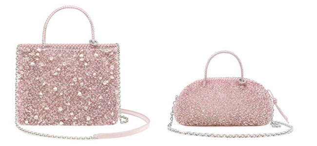 クオーリ ペルラ グリッター/ミディアム/フラミンゴシルバー,コンフェット/スモール/フラミンゴシルバー