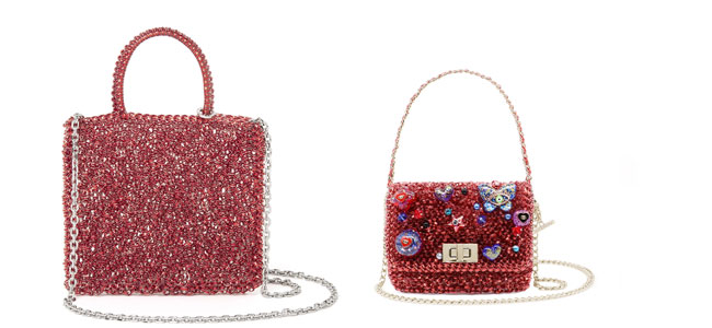 ミカ ニナガワ/マイクロバッグ/レッド,スタンダード ミニアトゥーラ/レッド