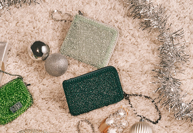 ポルタフォーリオ/Lラウンドウォレット/グリーングレーシルバー,ポルタフォーリオ/フラグメントケース/エナメルフォレストグリーン