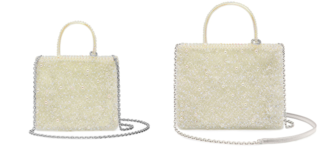 ペルラ グリッター/スクエア ミディアム/オーロラトラスパレンテ