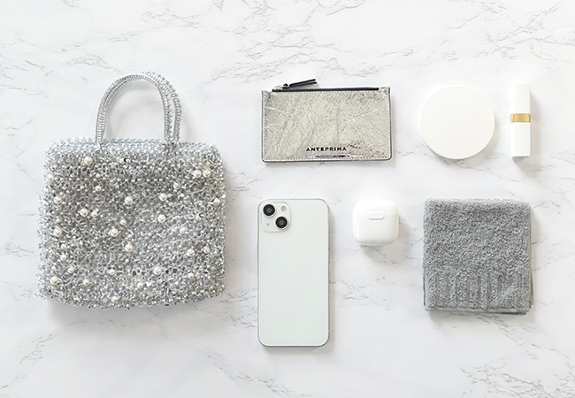 ペルラ グリッター/スクエア スモール/シルバー,グランジ/フラグメントケース/シルバー