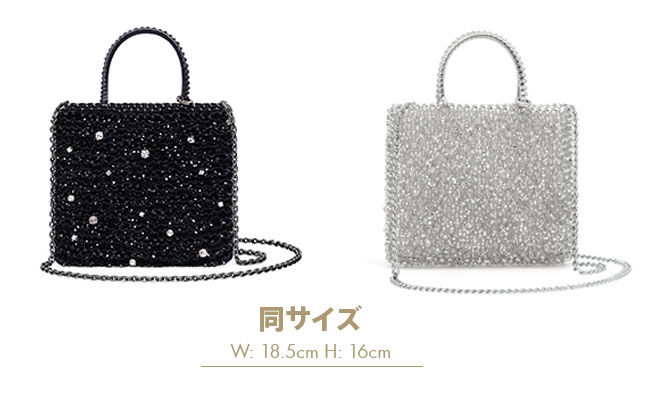 ヴェルッタート/エナメルブラック,スタンダード ミニアトゥーラ/シルバー