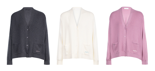 ディアマンテ FW26/カーディガン/スモーキーブラック,ディアマンテ FW26/カーディガン/アイボリー,ディアマンテ FW26/カーディガン/オーキッド