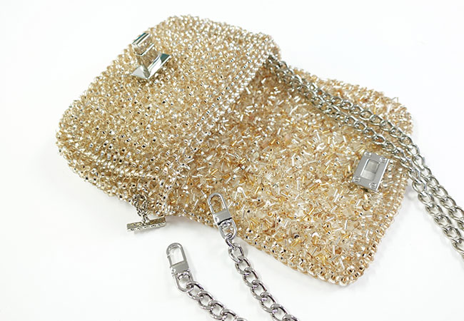 ワイヤー グリッター*S/ショルダー/シルバーゴールド 