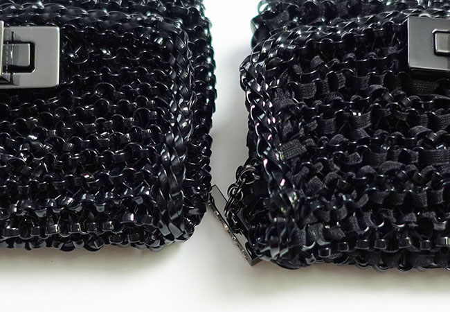 オルガンザ/マイクロバッグ/エナメルブラック