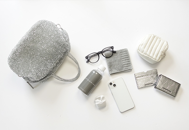 パッケット/ミディアム/シルバー,グランジ/三つ折りウォレット/シルバー,グランジ/カードケース/シルバー