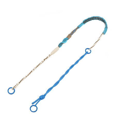 ワイヤーストラップ/マットスカイブルー×エナメルファンゴカーキ