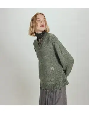 ラナ レッジェーラ コン リカモ/トップス/M/オリーブ【一部店舗先行販売商品】