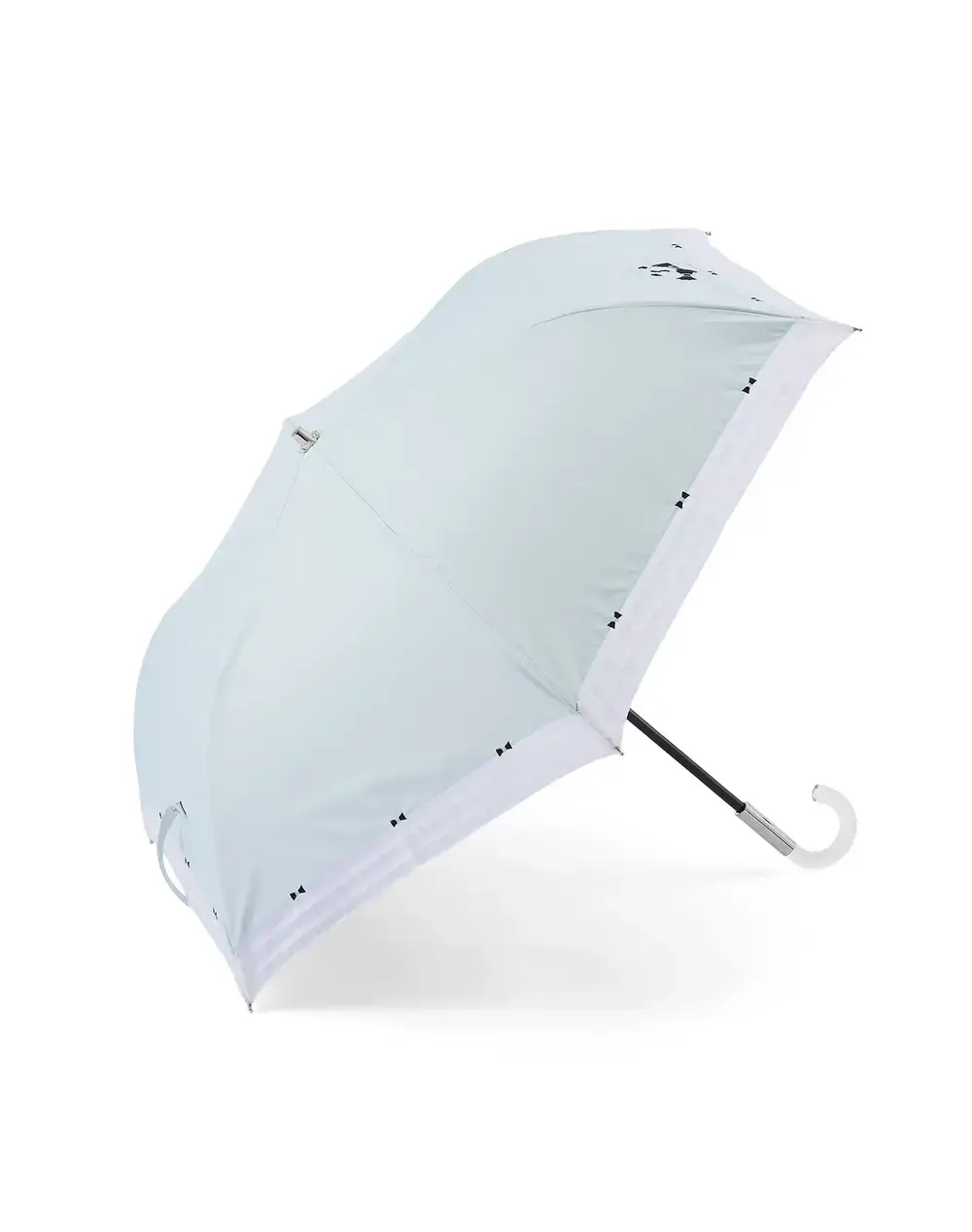 ペアパンダモチーフ晴雨兼用折りたたみ傘/ミントグリーン