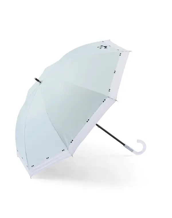 ペアパンダモチーフ晴雨兼用スライドショート傘/ミントグリーン