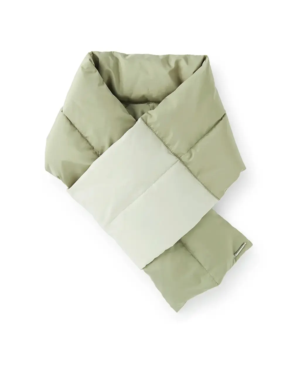 差込みダウンマフラー/カーキ