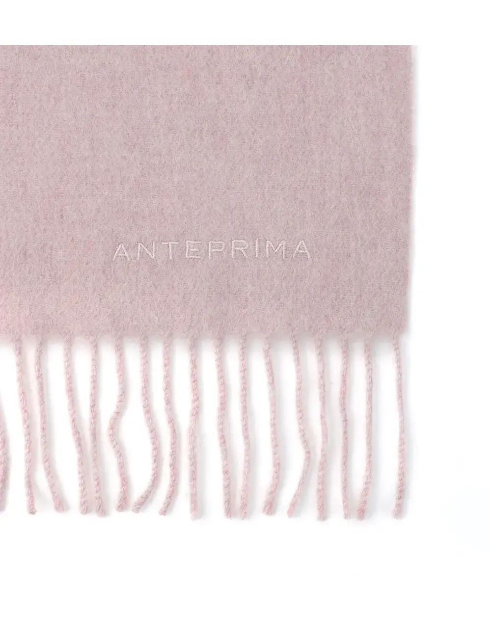 ラメ入りカシミヤウールマフラー/グレイッシュピンク