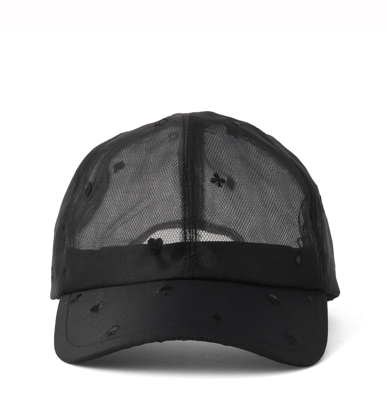 20%OFF】プレイングカードモチーフオーガンジーキャップ/ブラック 