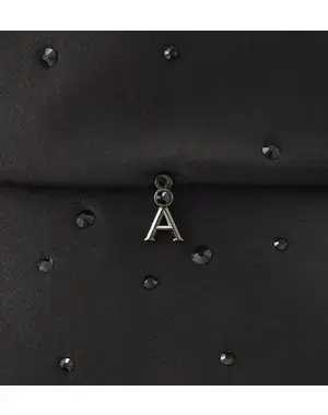 ラインストーンクロッシェ/ブラック
