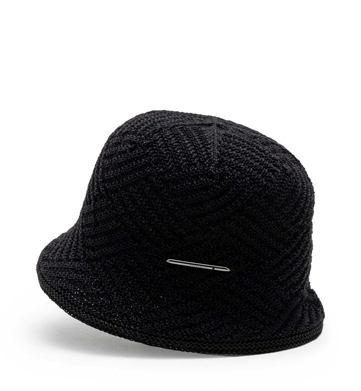 20%OFF】切り替えリブ編みサーモチューリップハット/ブラック 
