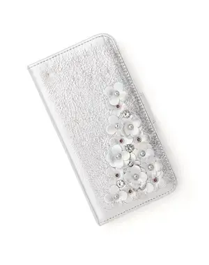マッツェット小物/iPhone 14 ケース/シルバー