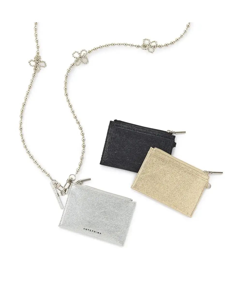 ティノ/マルチケース付きフォンタブロングストラップ/シルバー