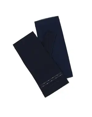 リボンモチーフUVケアフィンガーレスショートグローブ/ネイビー