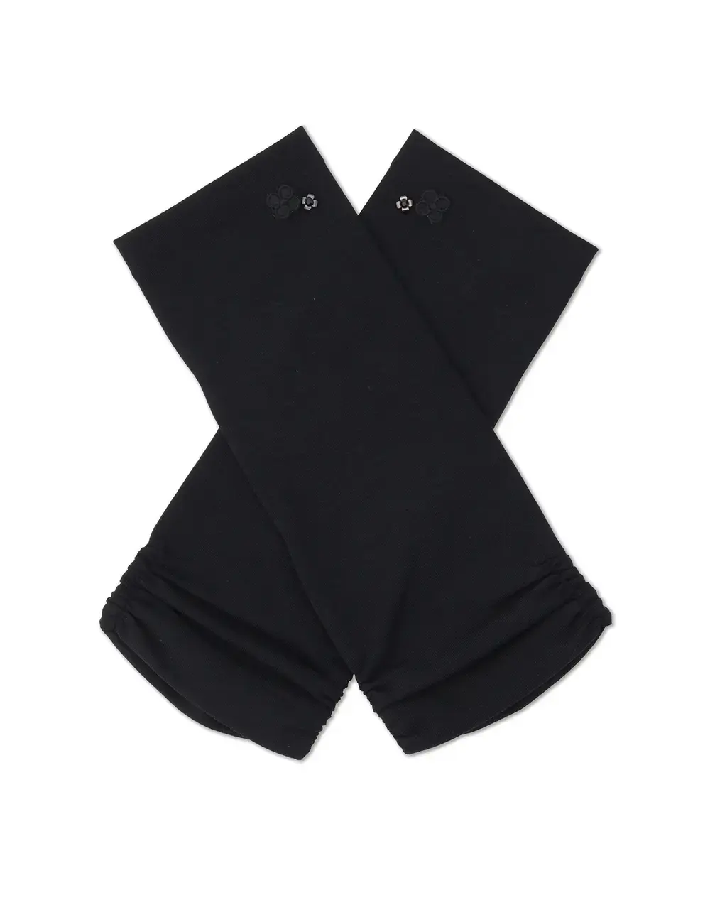 フィオーリモチーフショートアームカバー/ブラック