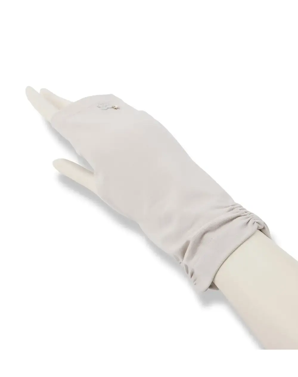 フィオーリモチーフショートアームカバー/ライトベージュ