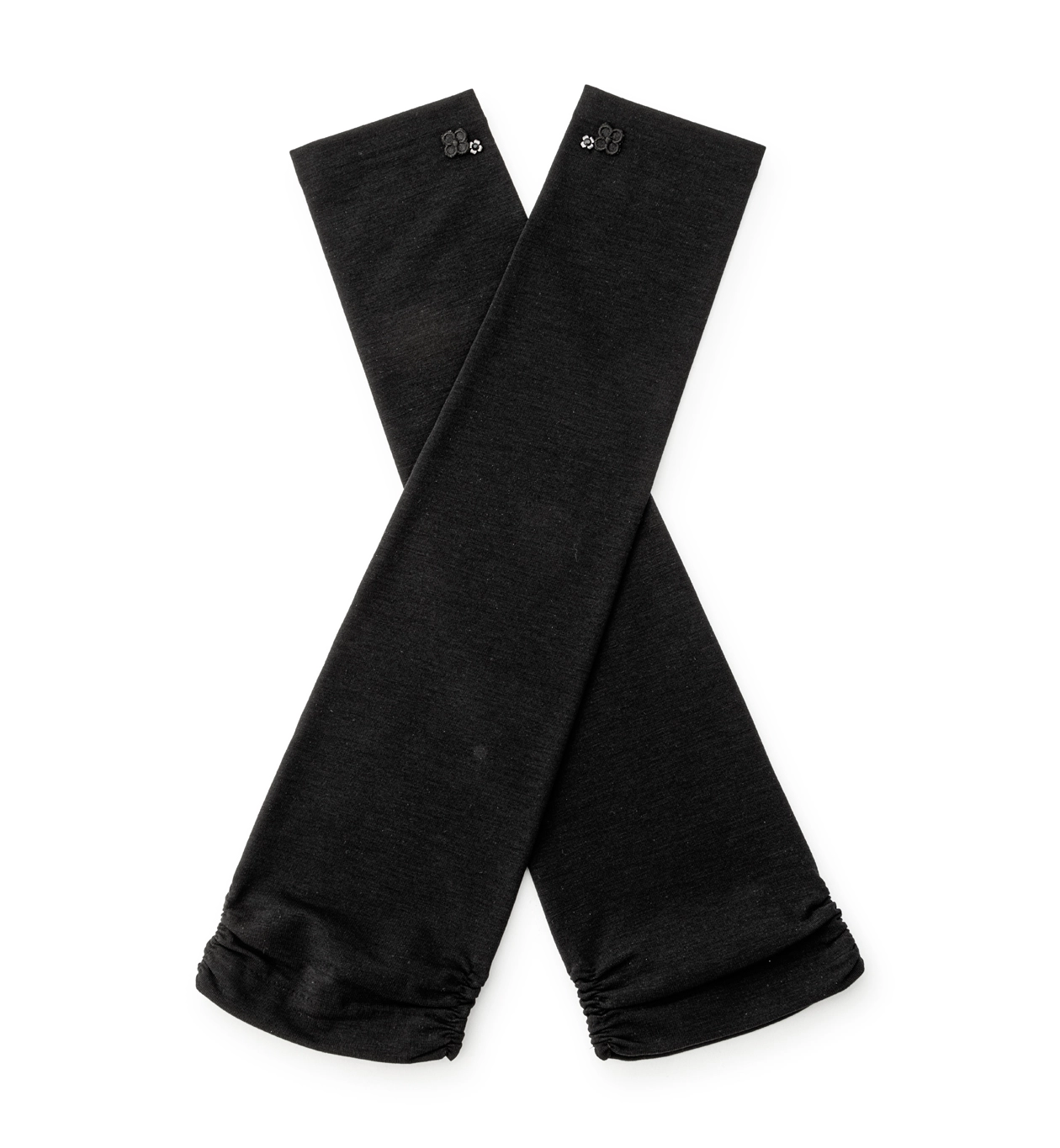 フィオーリモチーフロングアームカバー/ブラック