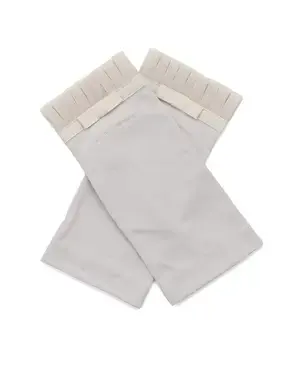 リボン付きメッシュUVケアフィンガーレスショートグローブ/ベージュ