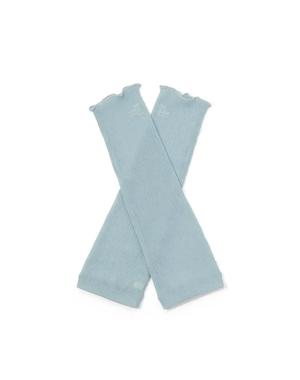 フィオーリモチーフ付きフィンガーレスロンググローブ/ライトブルー