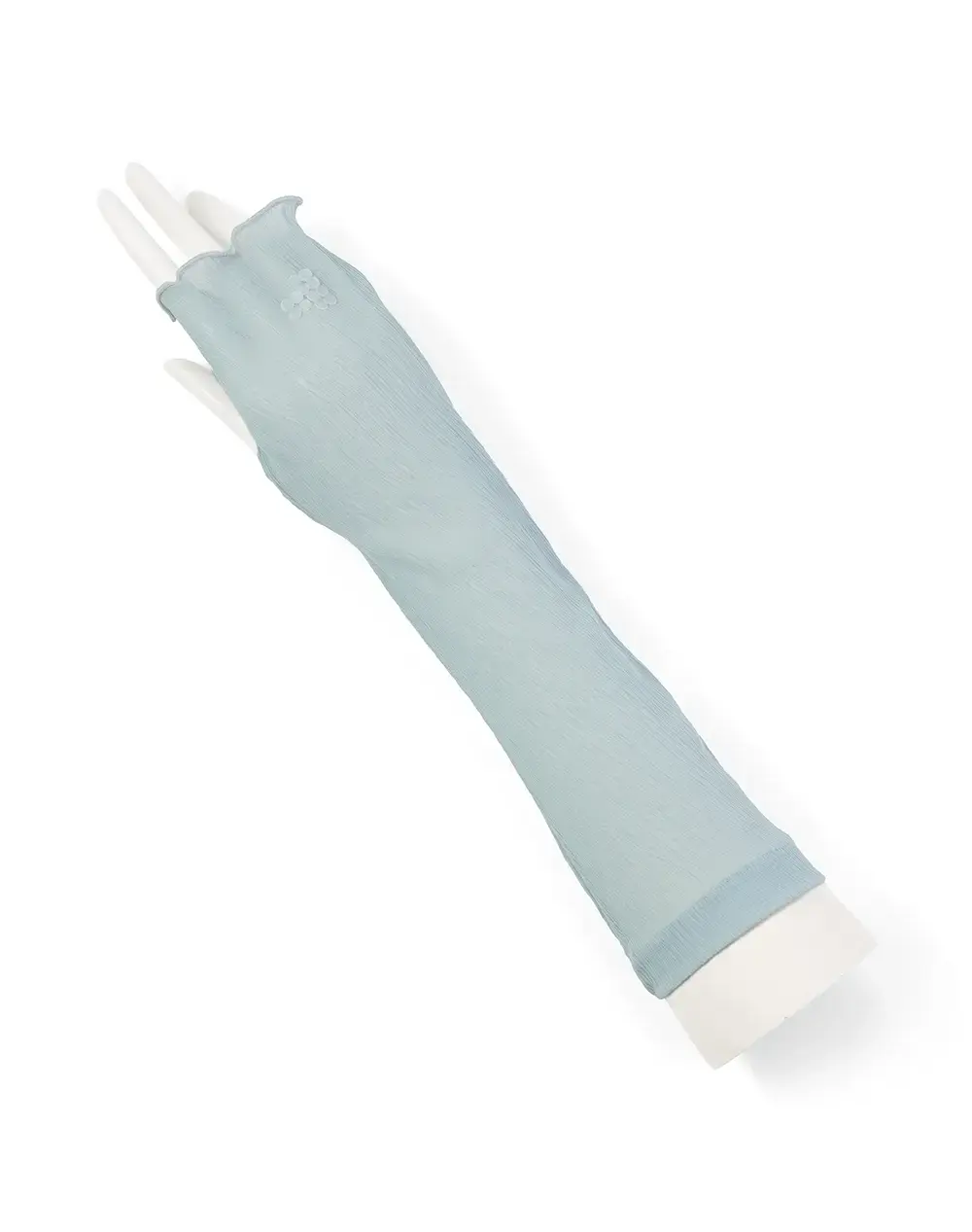 フィオーリモチーフ付きフィンガーレスロンググローブ/ライトブルー