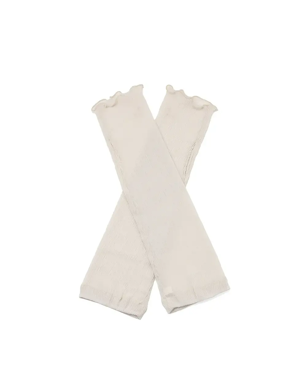 フィオーリモチーフ付きフィンガーレスロンググローブ/グレージュ