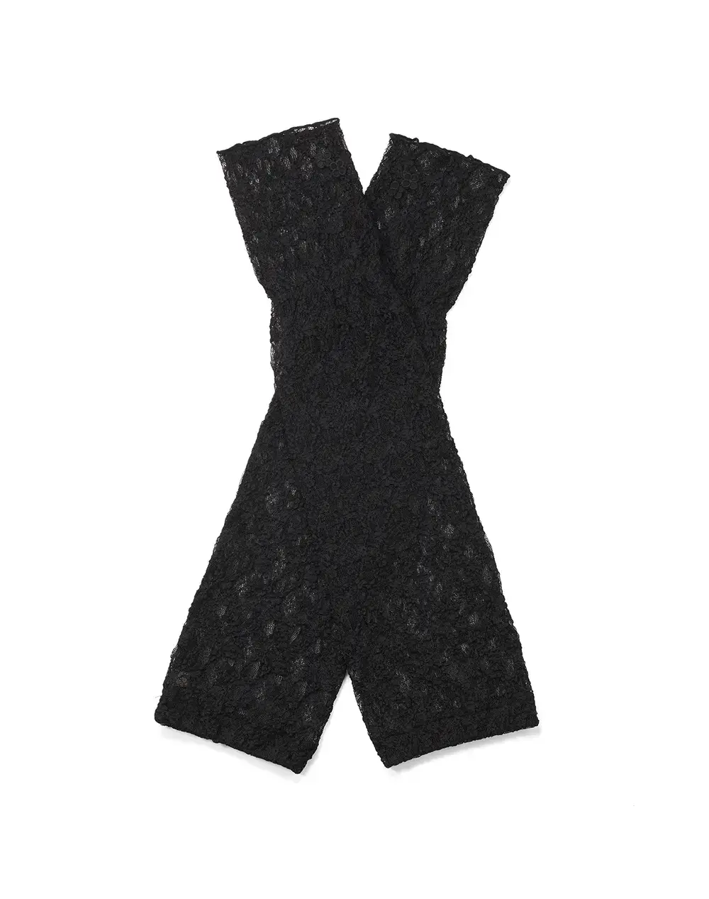 フィオーリモチーフ付きレースアームカバー/ブラック