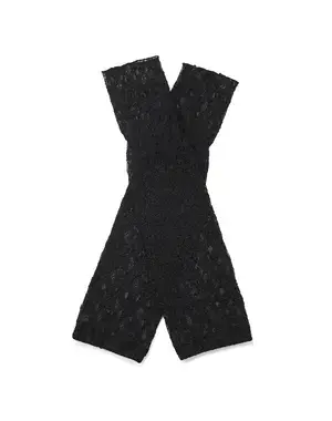 フィオーリモチーフ付きレースアームカバー/ブラック