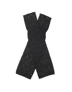 フィオーリモチーフ付きレースアームカバー/ブラック