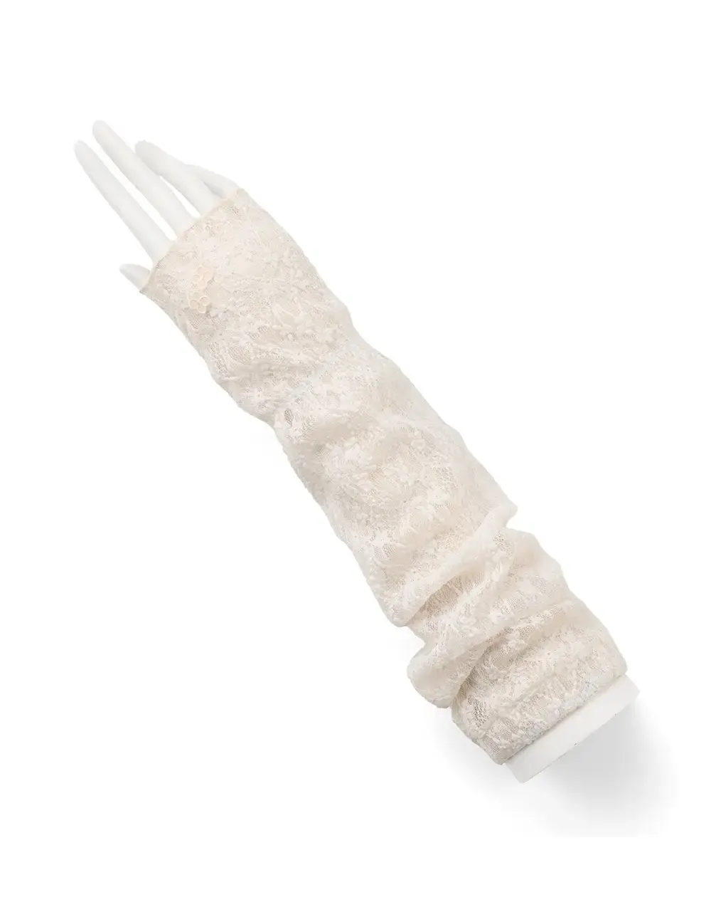 フィオーリモチーフ付きレースアームカバー/オフホワイト