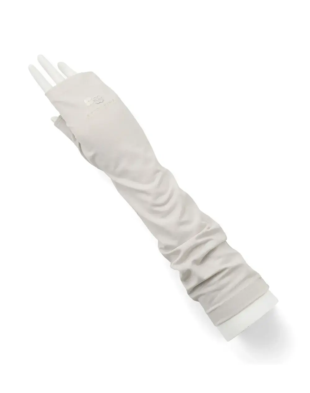 フィオーリモチーフ付きUVケアフィンガーレスロンググローブ/ベージュ