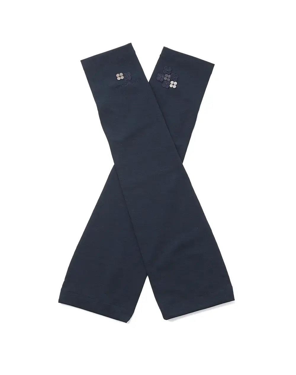 フィオーリモチーフ付きUVケアフィンガーレスロンググローブ/ネイビー