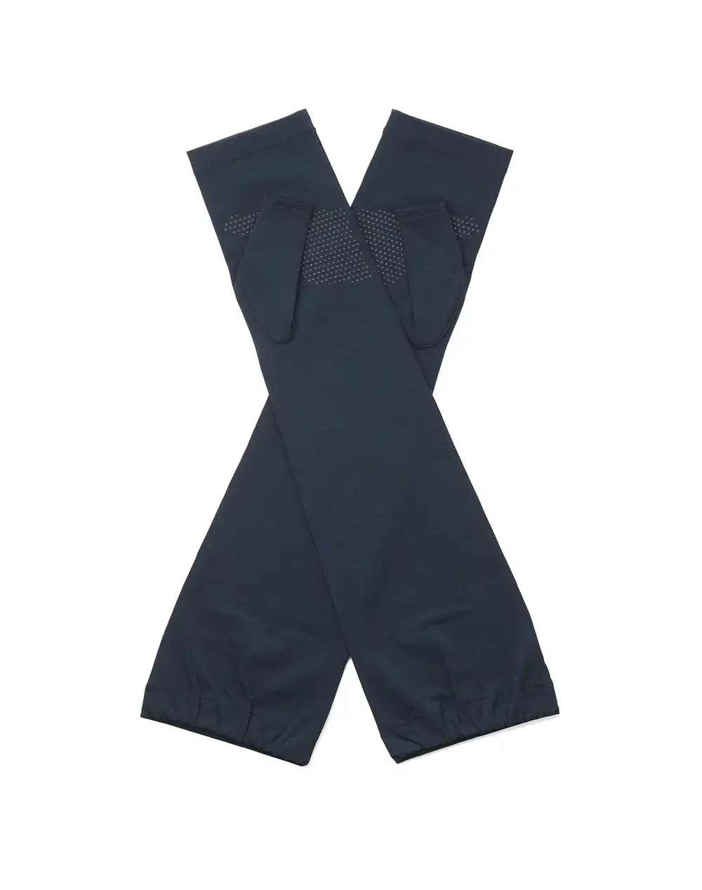 フィオーリモチーフ付きUVケアフィンガーレスロンググローブ/ネイビー