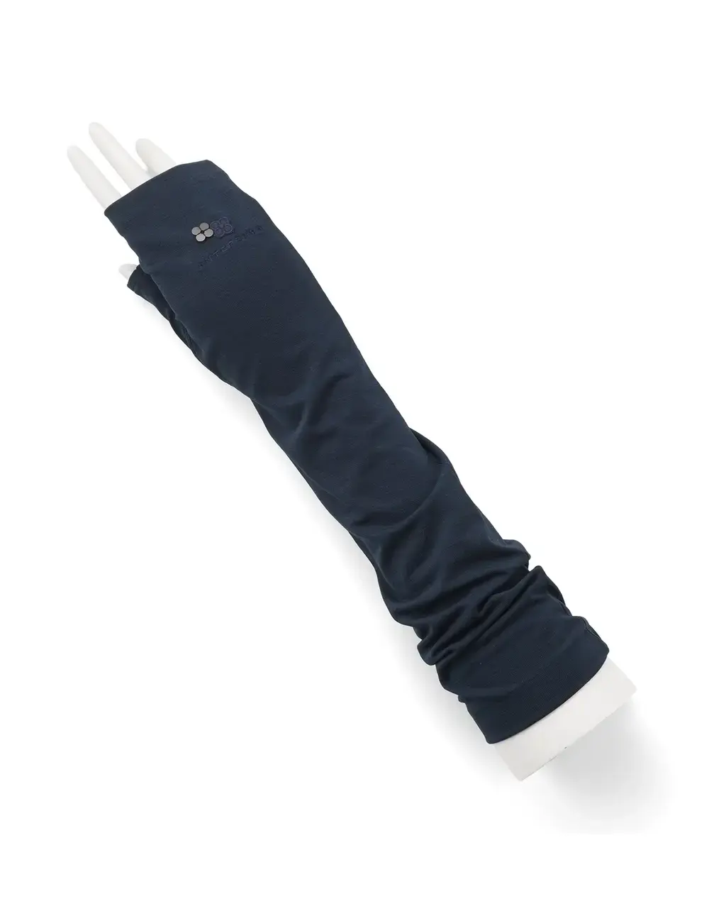 フィオーリモチーフ付きUVケアフィンガーレスロンググローブ/ネイビー