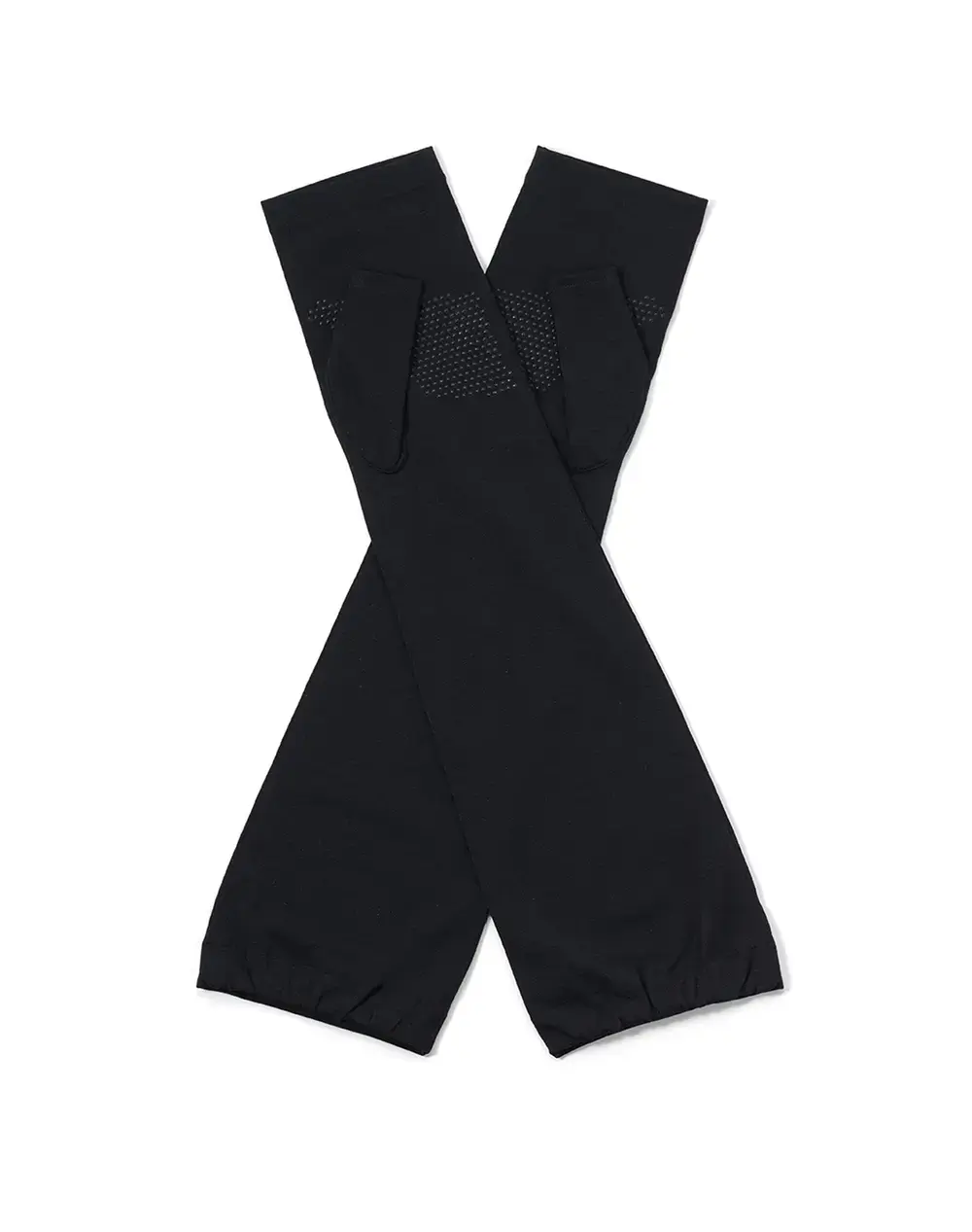 フィオーリモチーフ付きUVケアフィンガーレスロンググローブ/ブラック